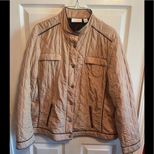 Chico’s lightweight quilted jacket sz 2